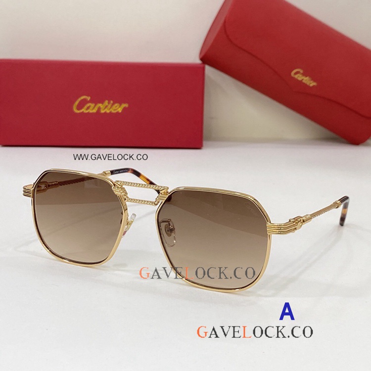 Wholesale Cartier Première de CT0368/S Sunglasses Gold Frame